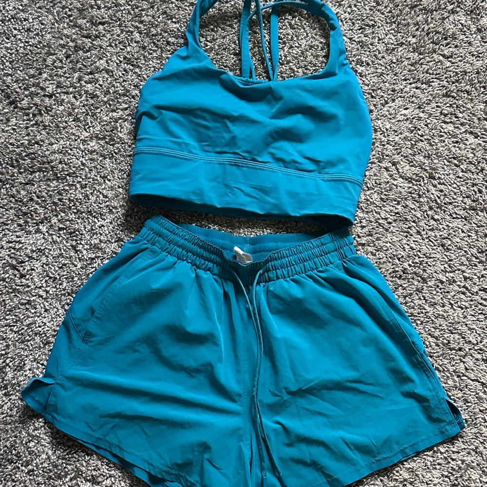Lululemon Athletica Blue Athletic Set
